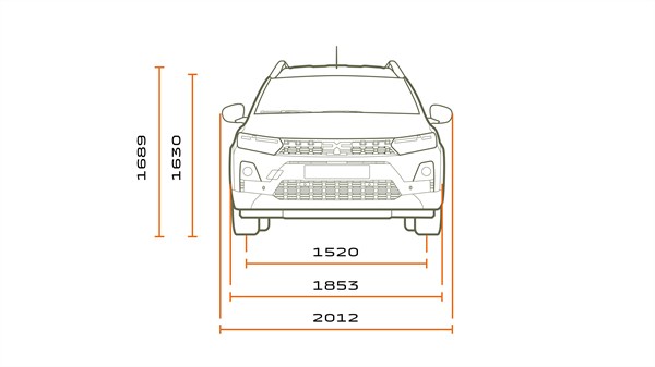Dimensions - Dacia Jogger