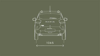Nouvelle Dacia Spring dimensions arrière